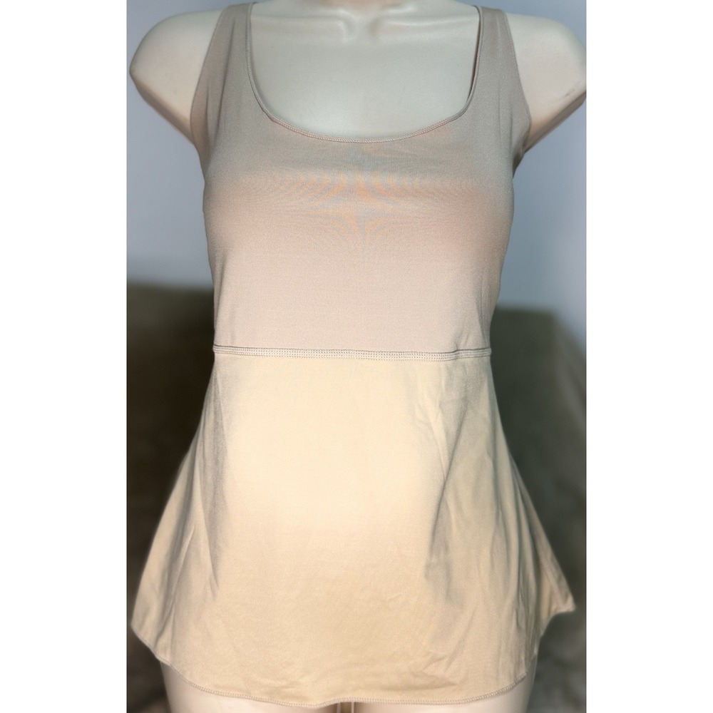 Spanx assets Sara Blakely tan shaping tank top shapewear waist cinchef womens XL